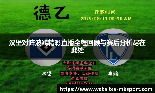 汉堡对阵波鸿精彩直播全程回顾与赛后分析尽在此处